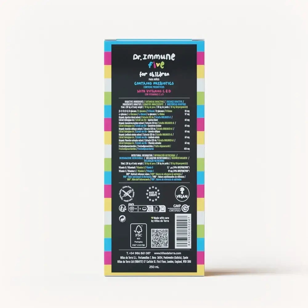 Dr. Immune Five Syrup (Reishi, Agaricus, Oyster, Chaga, Shiitake)