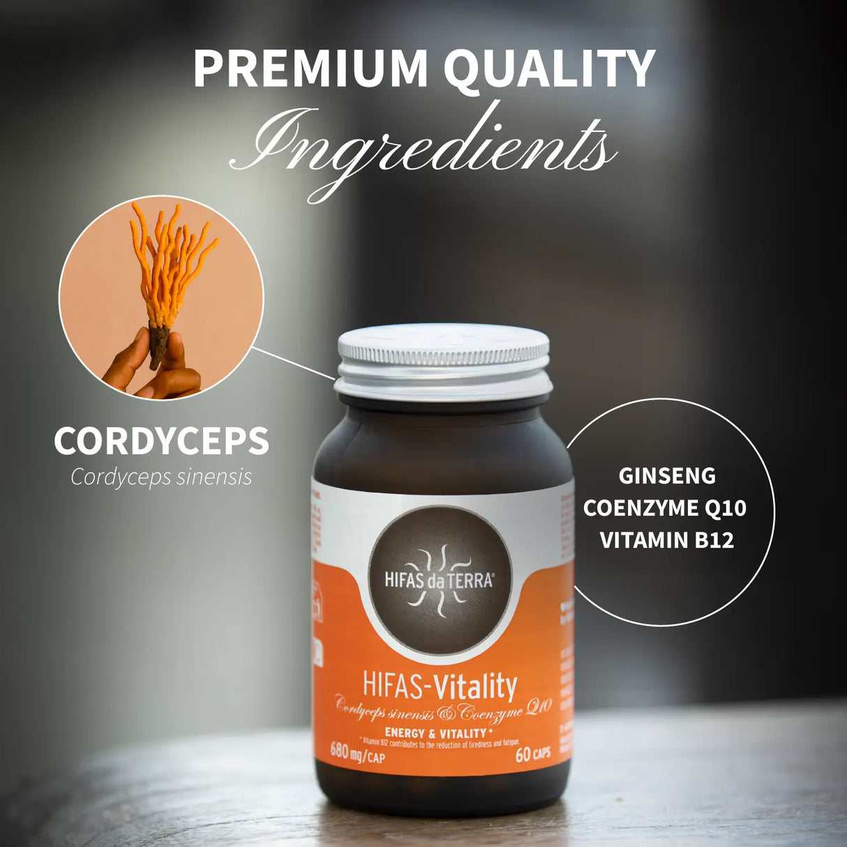 Hifas-Vitality (Cordyceps extract) Energy and Fatigue