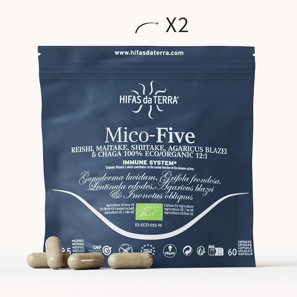 Mico Five (Chaga, Reishi, Maitake, Shiitake, Sun mushroom) Capsules