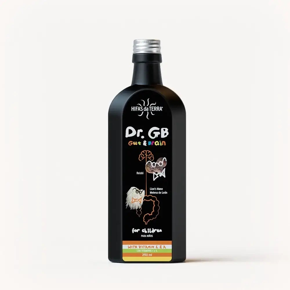 Sciroppo Dr. GB (Gut & Brain) con Reishi, Mane da León, Prebiotici e Vitamine C e A