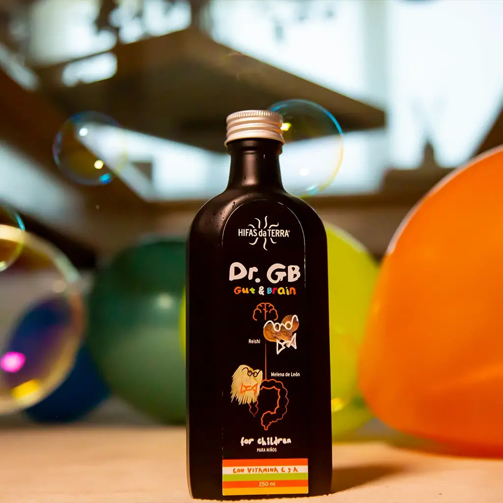 Sciroppo Dr. GB (Gut & Brain) con Reishi, Mane da León, Prebiotici e Vitamine C e A