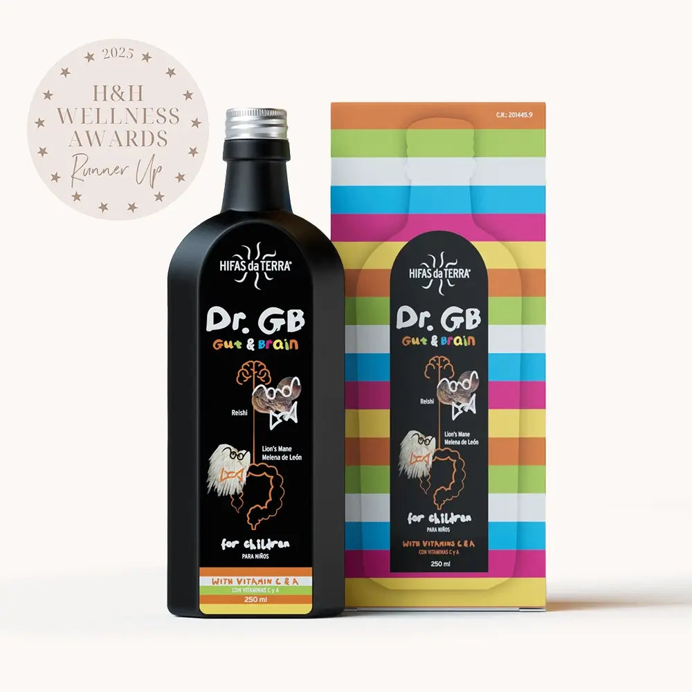 Sciroppo Dr. GB (Gut & Brain) con Reishi, Mane da León, Prebiotici e Vitamine C e A