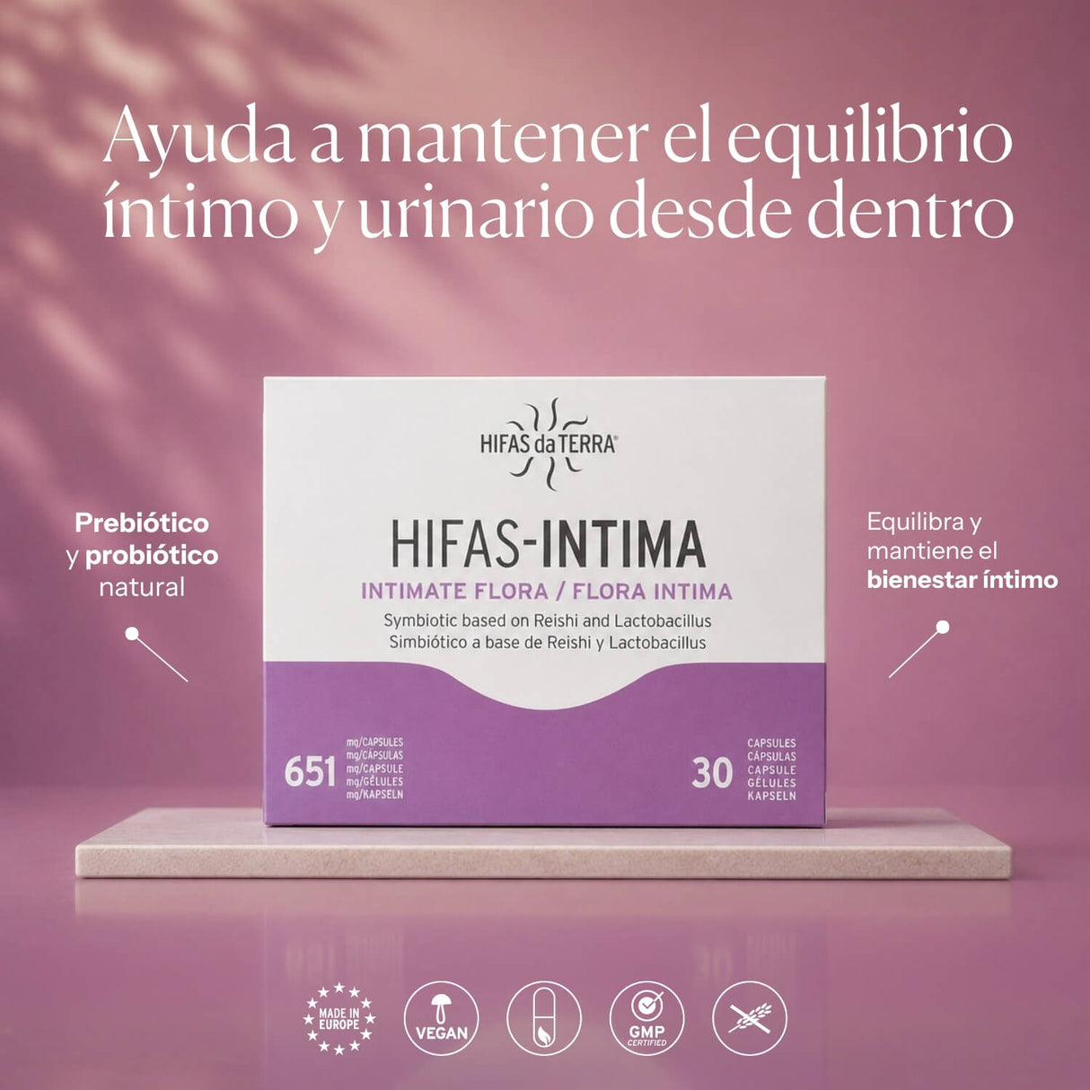 Vaginal Prebiotic and Probiotic Hifas-INTIMA